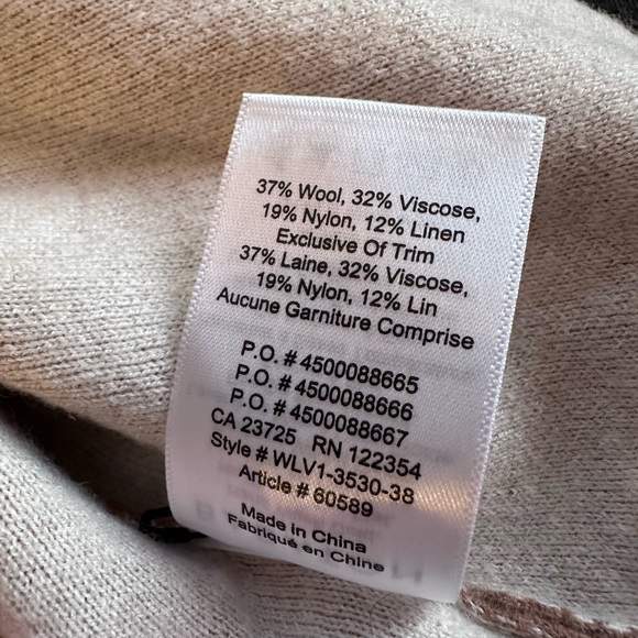 Babaton camel and cream Beekman cardigan - Picture 9 of 9